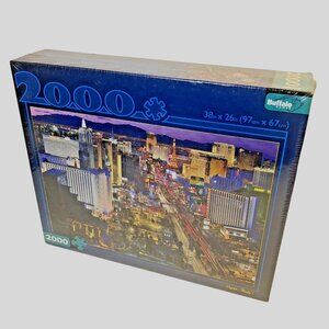 Buffalo Games Puzzle “Vegas, Baby!” 2000 Piece 38.5”x 26.5” New Sealed Las Vegas